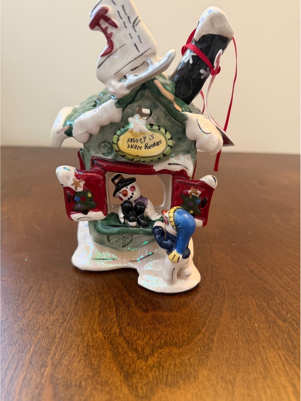 Blue Sky Clayworks Frosty's Skate Rentals Christmas Ornament
